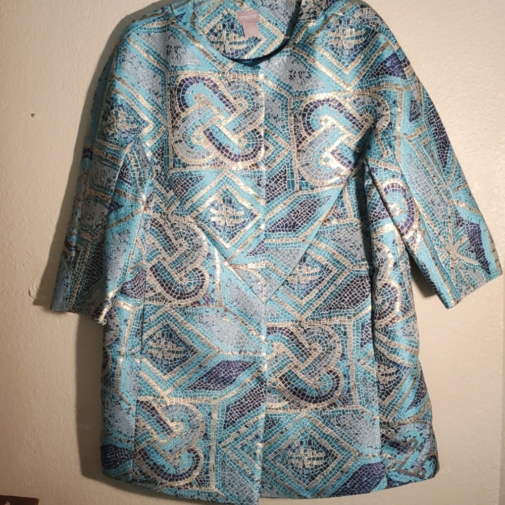 🥏MOSAIC LONG JACKET - SIZE 2 (12)🥏  NWT